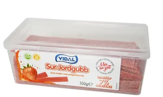 Vidal Sour Strawberry Belts 265g