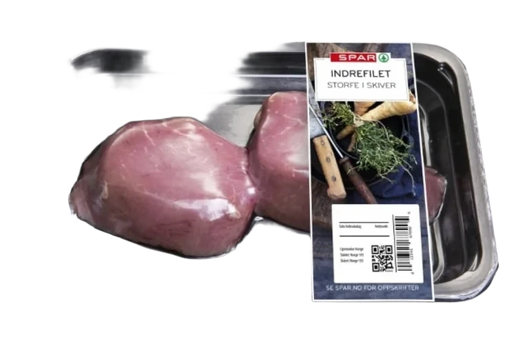 Storfe Indrefilet skivet Ca350g Spar