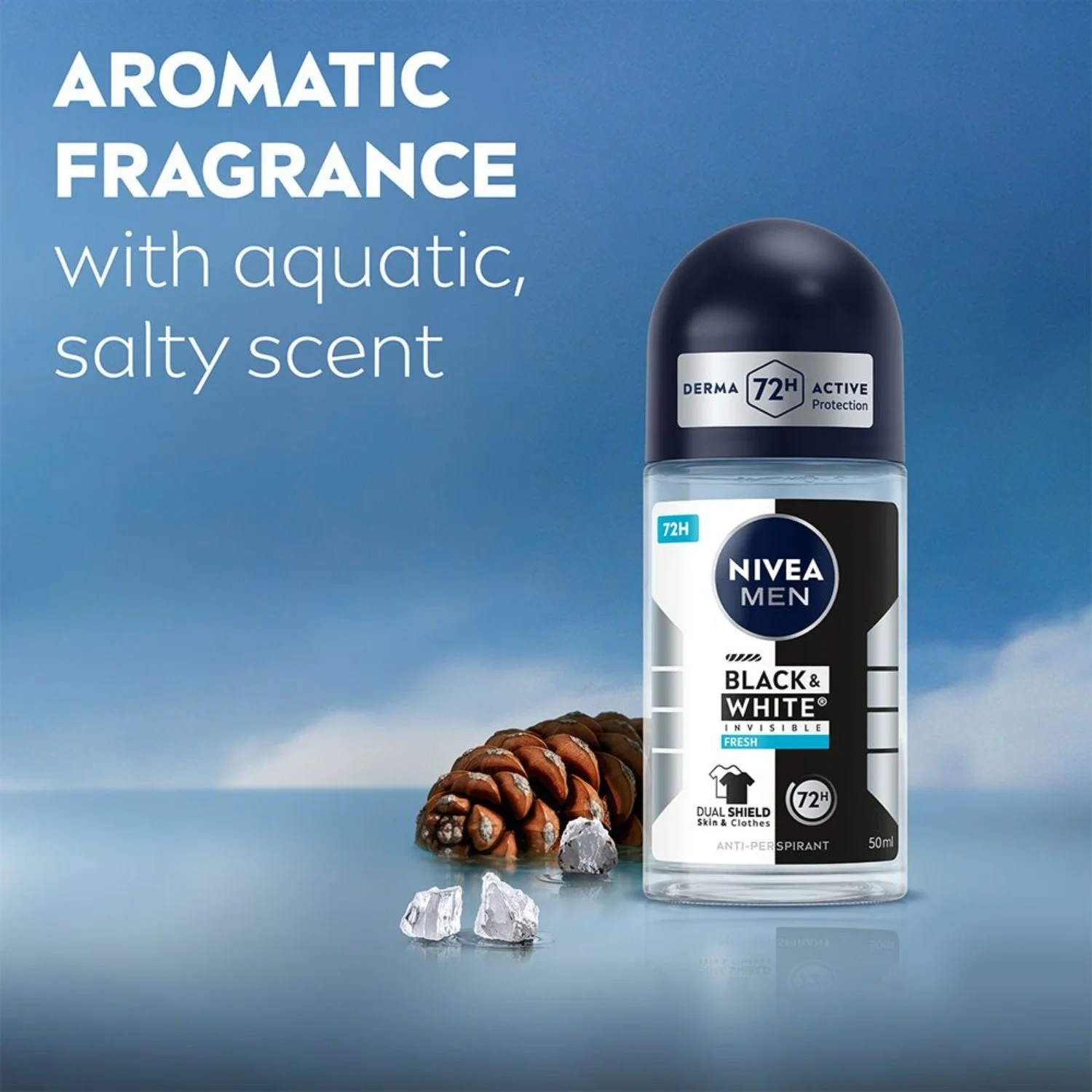 NIVEA Black & White Fresh Roll On