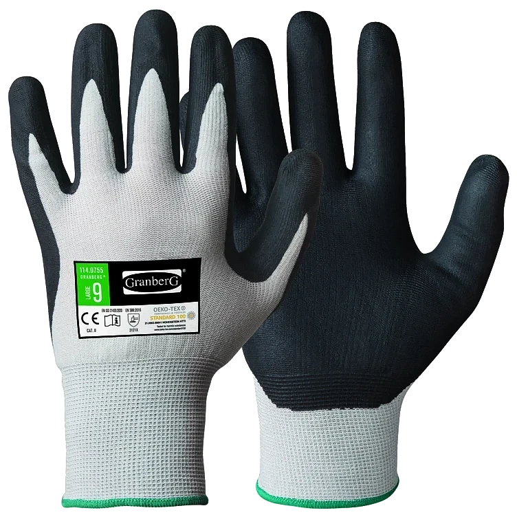 Hanske nylon nitrilskumbelegg 9   stk