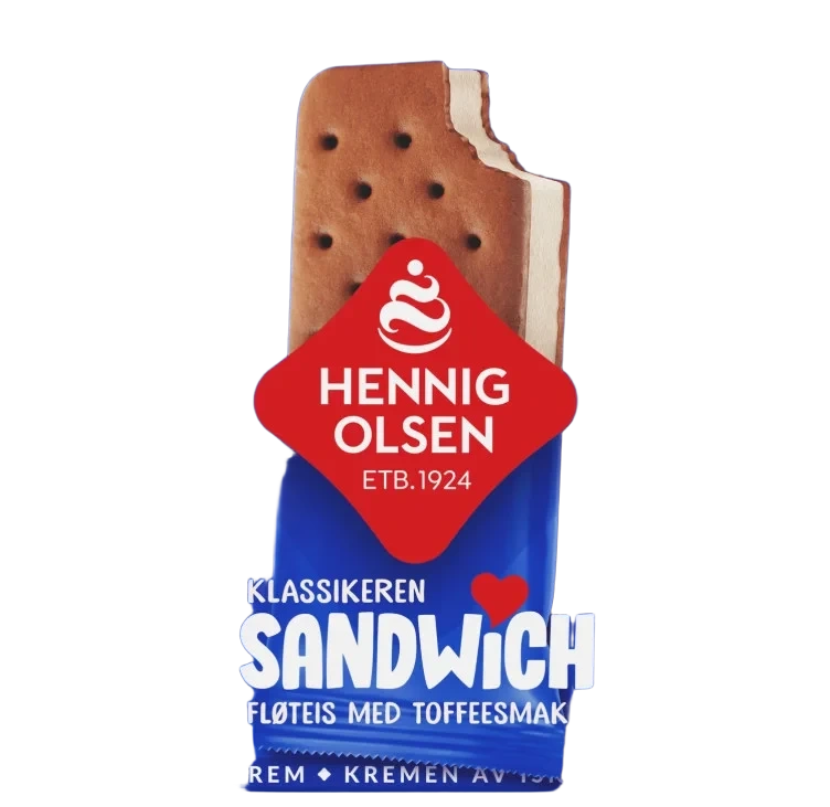 Sandwich Toffesmak 6stk Hennig-Olsen