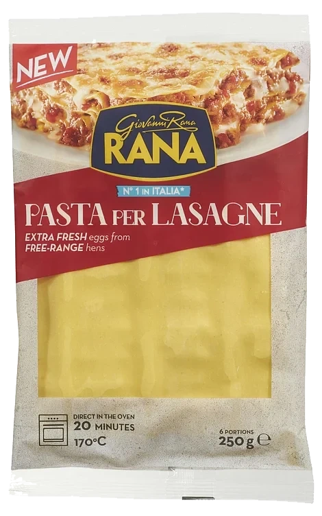 Fersk pasta lasagne   250g