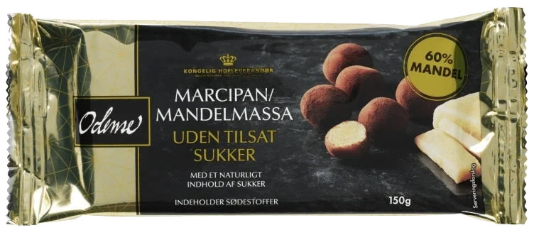 Marsipan u/Tilsatt Sukker 150g Odense