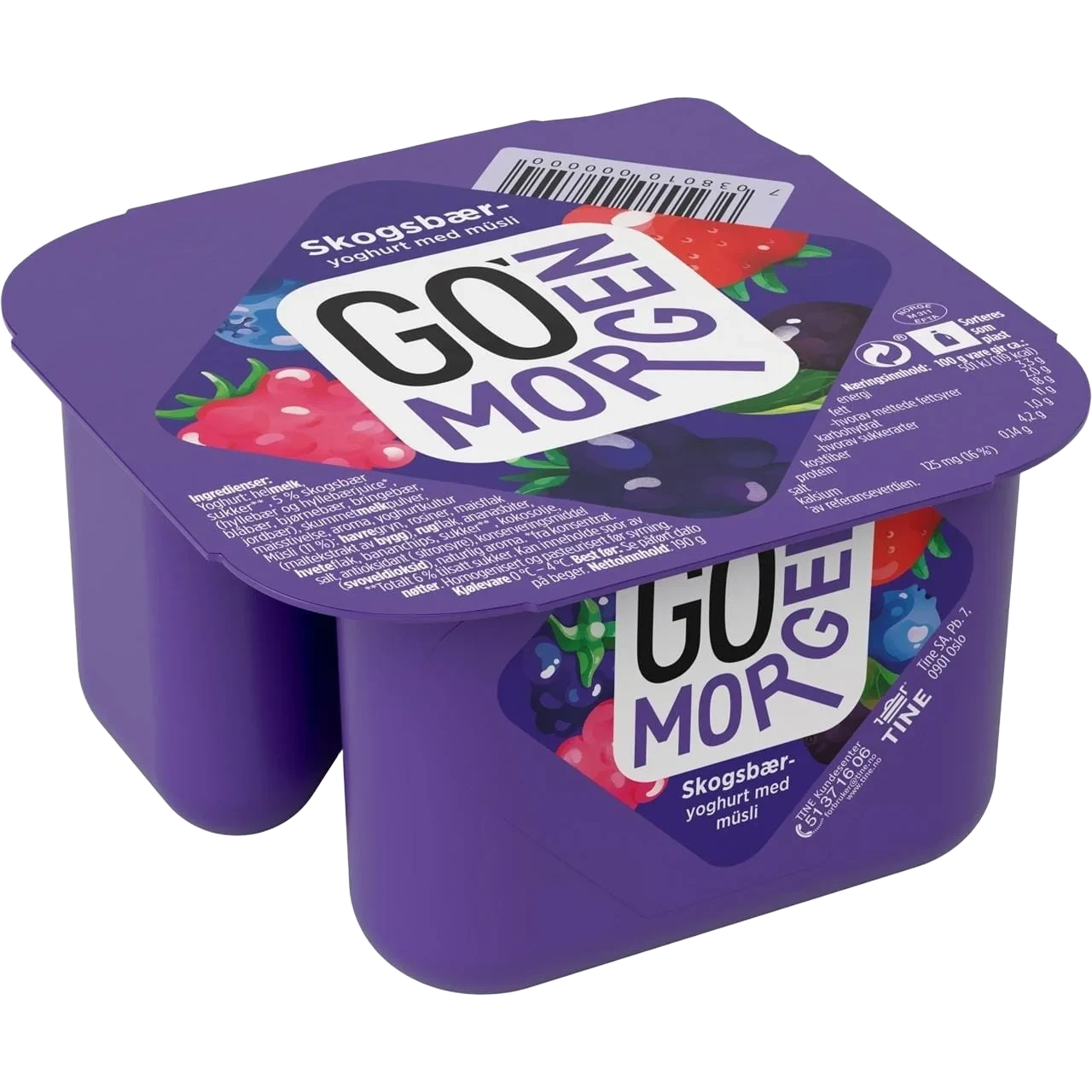 Go Morgen Skogsbær/Musli 190g