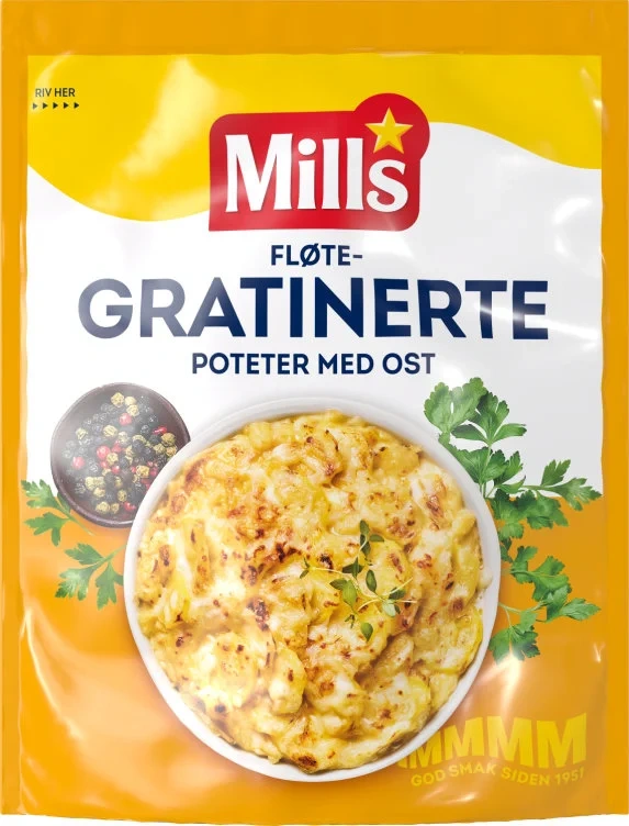 Mills Fløtegrat.potet m/Ost 113g