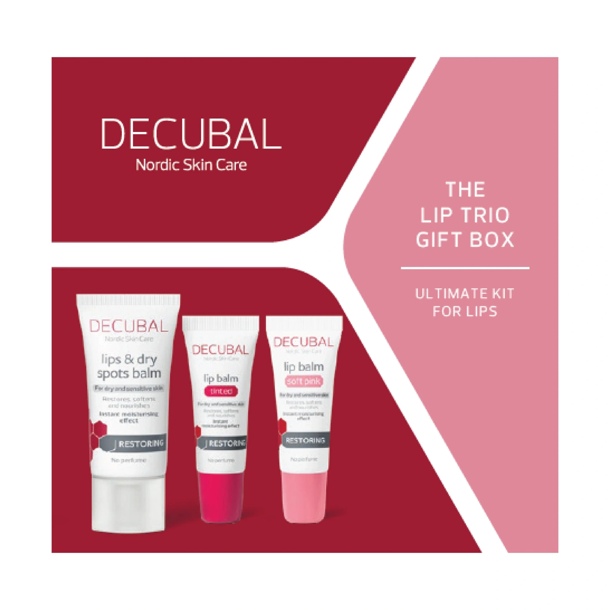 Decubal Lip Trio Gavesett, 1 sett