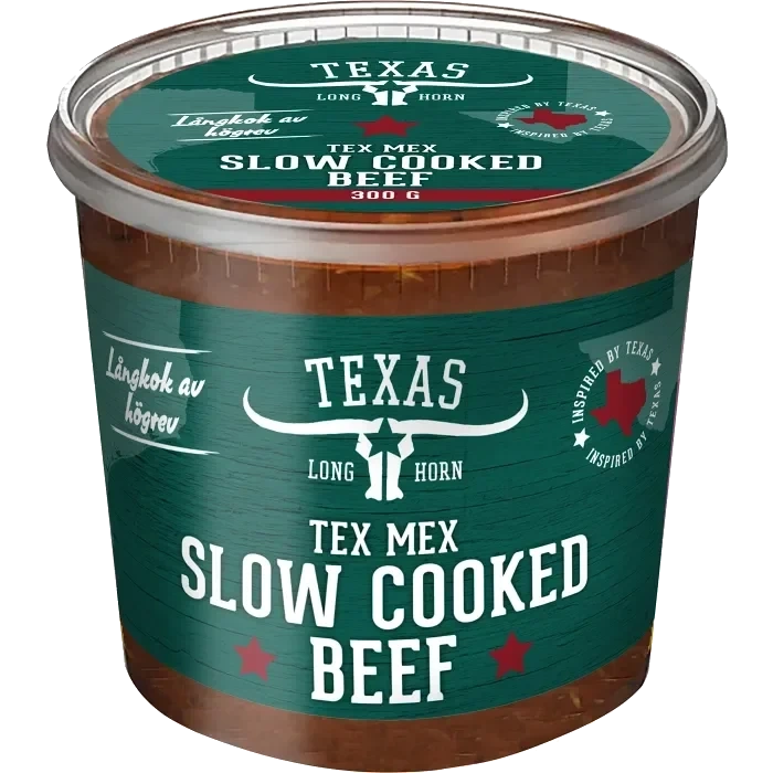 Slow Cooked Beef 300g Texas Longhorn