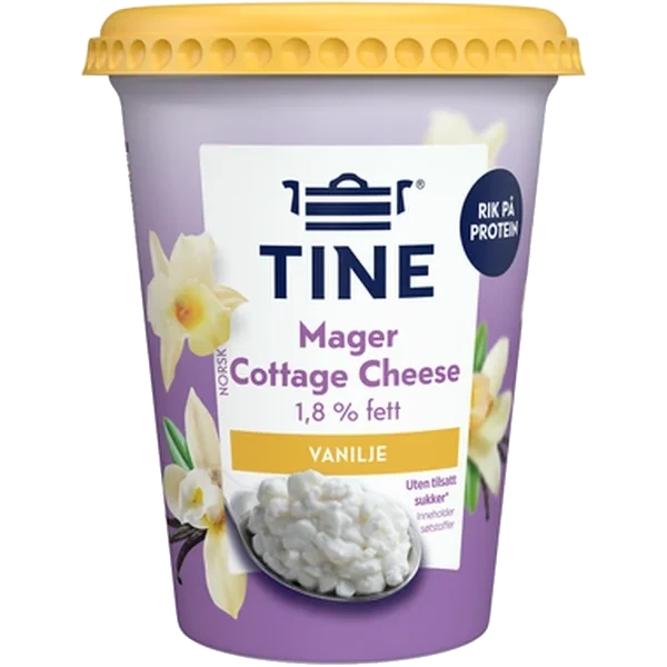 Tine Cottage Cheese Mager Vanilje Uten 400g
