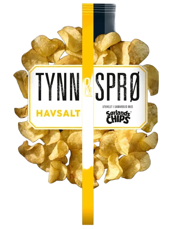 Tynn&Sprø Chips Havsalt 150g Sørlandschips