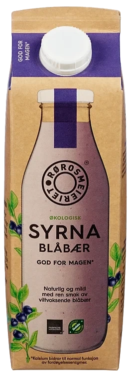 Syrna blå fettfri økol.    1l
