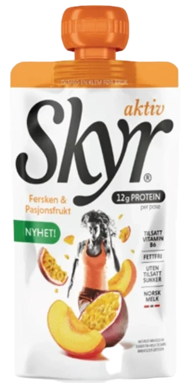 Skyr Aktiv Fersken&Pasjonsfrukt 125g