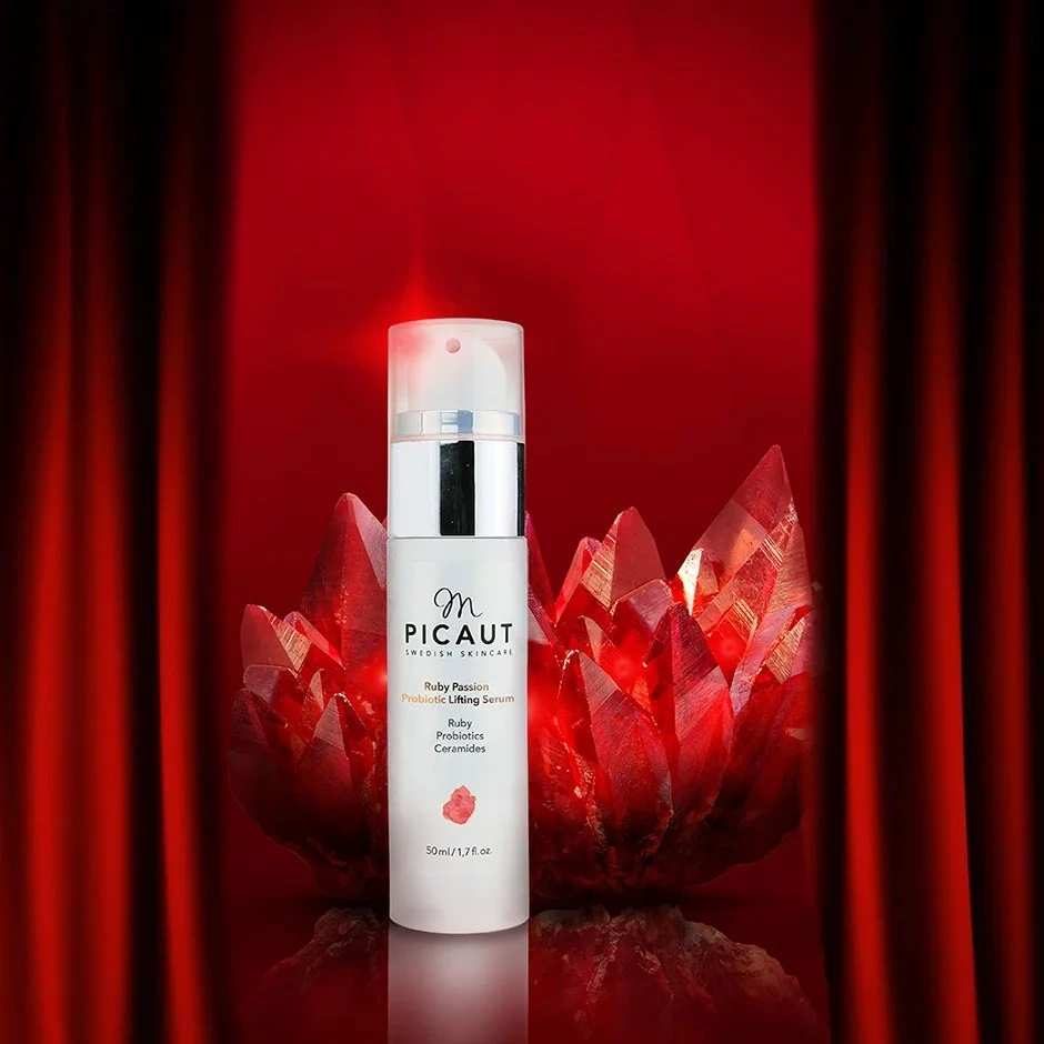 M Picaut Swedish Skincare Ruby Passion Probiotic Lifting Serum