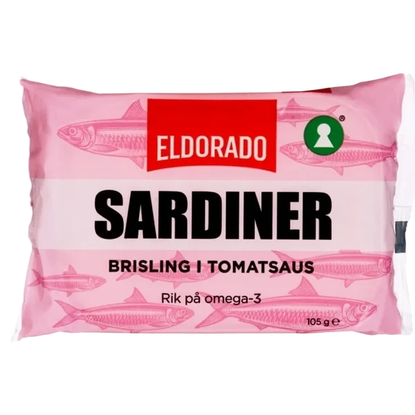 Sardiner Brisling i Tomat 105g Eldorado
