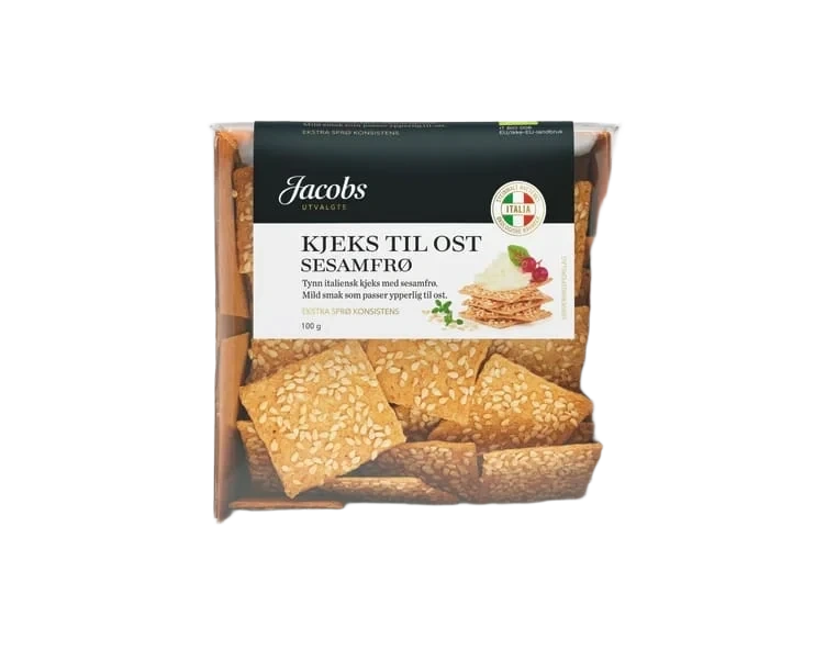 Kjeks til Ost Hvete Sesam 100g Jacobs Utvalgte