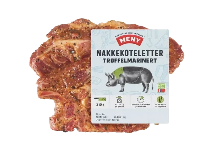 Svin Nakkekotelett Trøffelmarinert Ca550g Meny