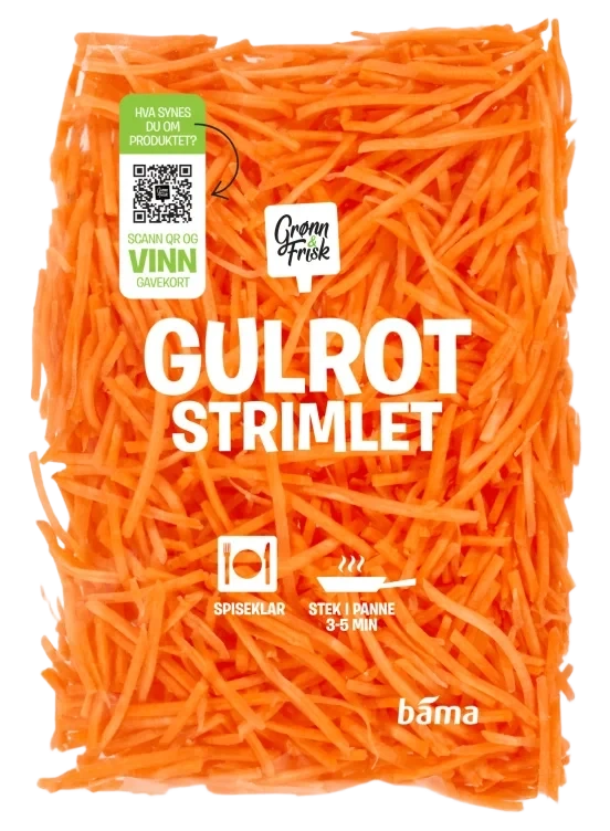 Gulrot Strimlet 150g
