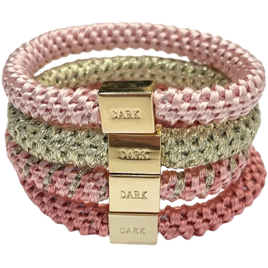 Dark Fat Hair Ties 4 Pk Combo