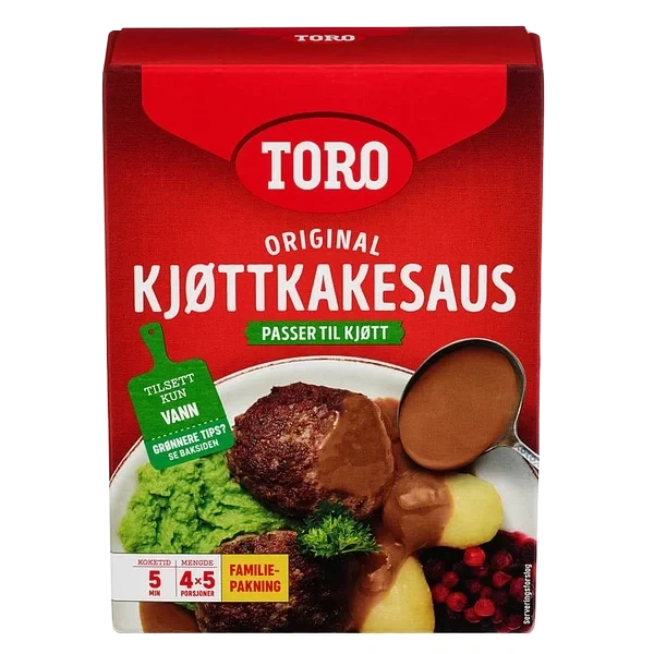 Toro Kjøttkakesaus Familiepk 4x45g