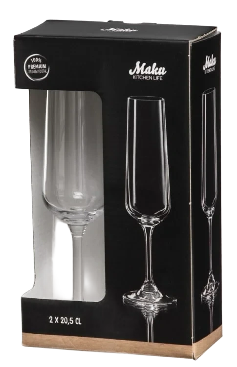 Champagneglass 2pk Maku