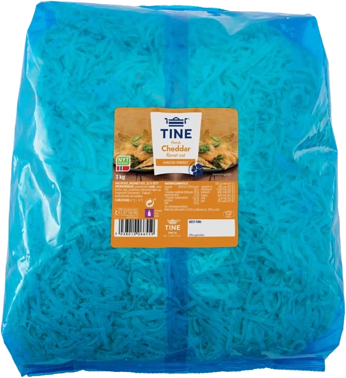 Revet Norsk Cheddar 3kg Tine