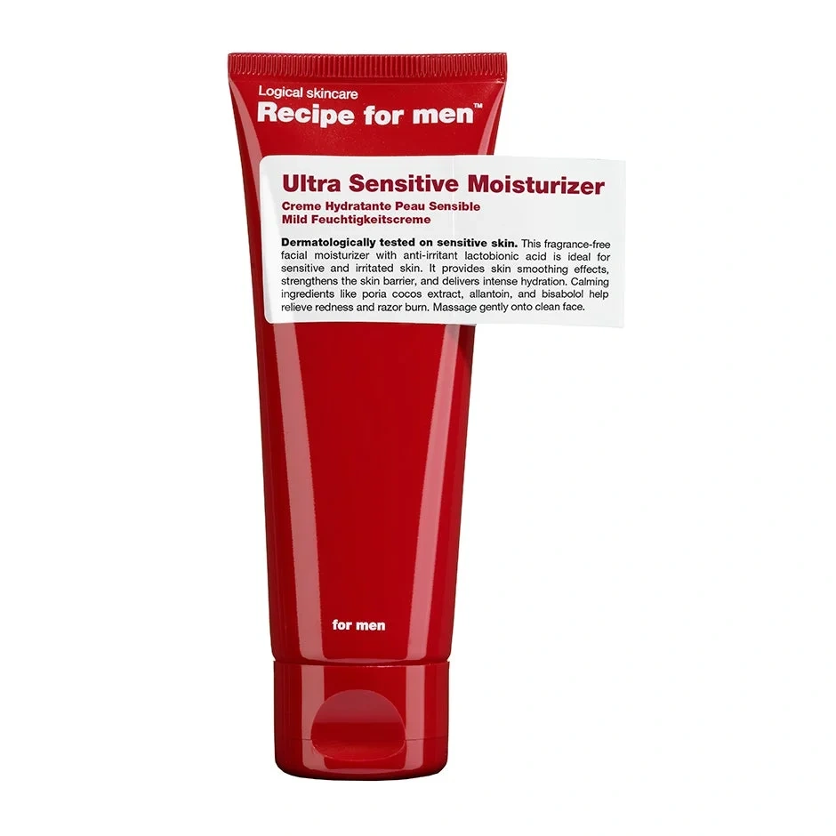 Recipe for men Ultra Sensitive Moisturizer