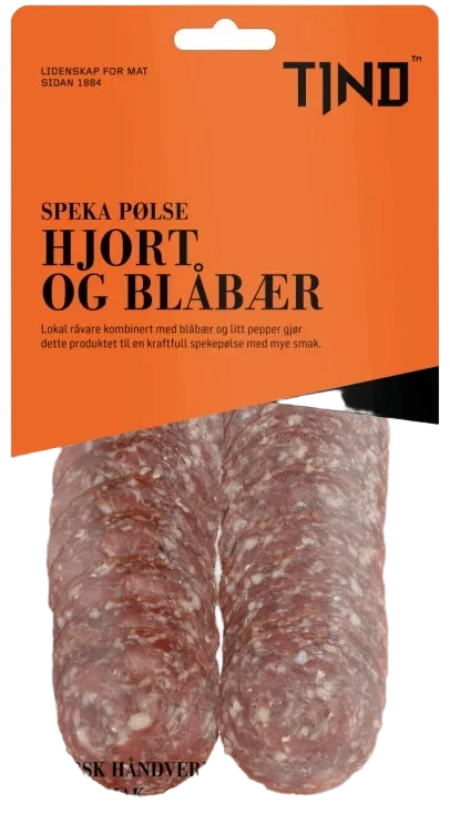 Speka Pølse Hjort og Blåbær 80 g