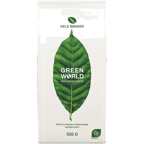 Green World Hele Bønner Økologisk 500g