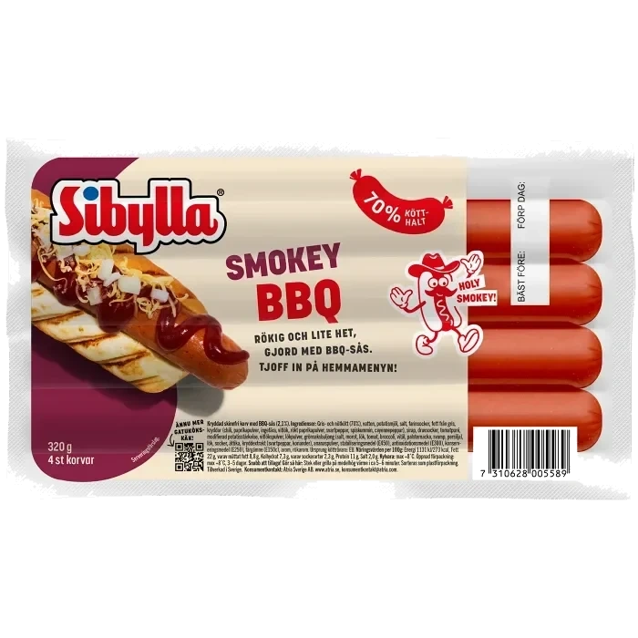 Kryddkorv Smokey BBQ 320g Sibylla