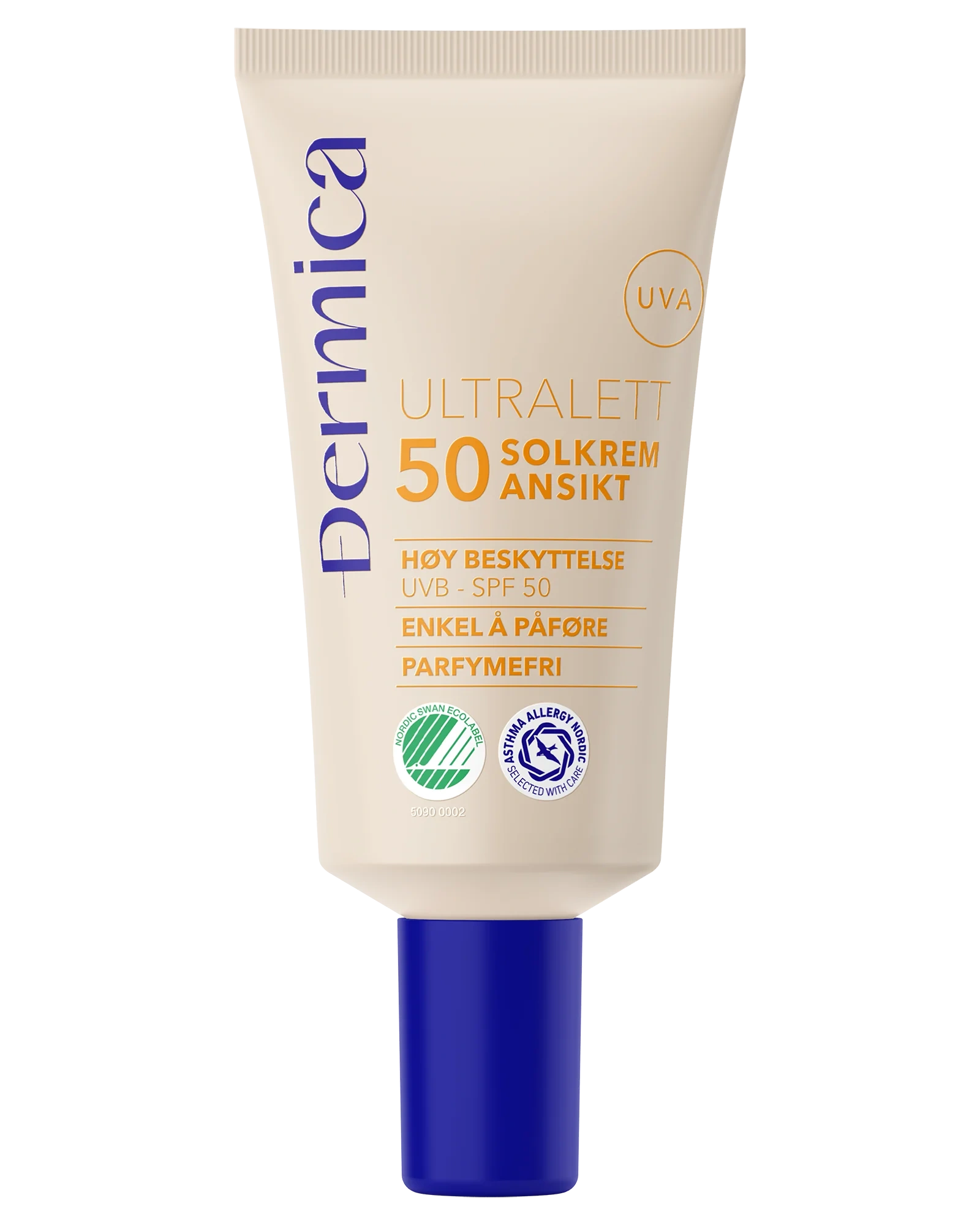 Dermica ultralett solkrem ansikt SPF50 50 ml