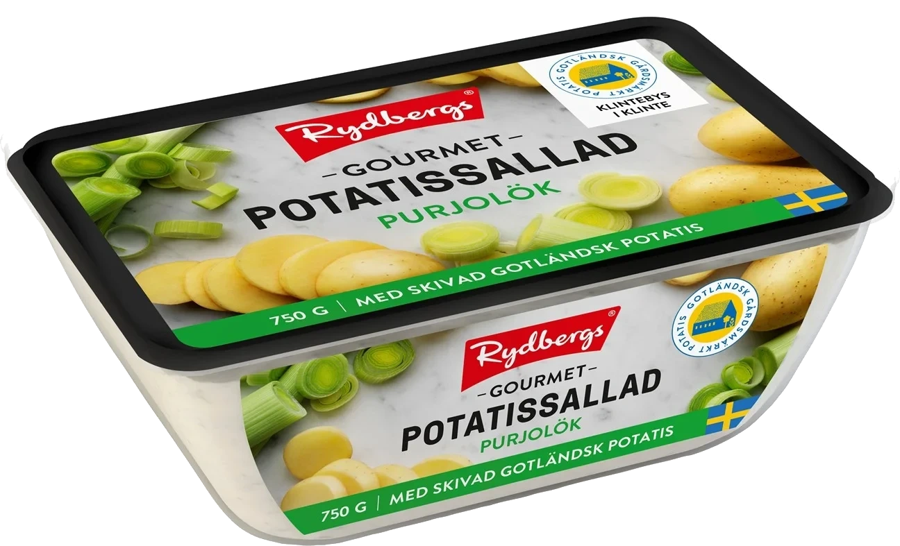 Potatissallad gourmet purjolök