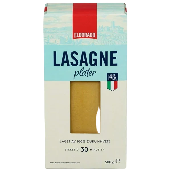Lasagneplater 500g Eldorado