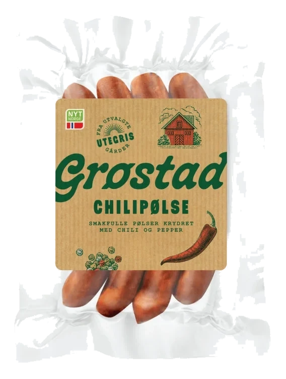 Chilipølse 240g Grøstad