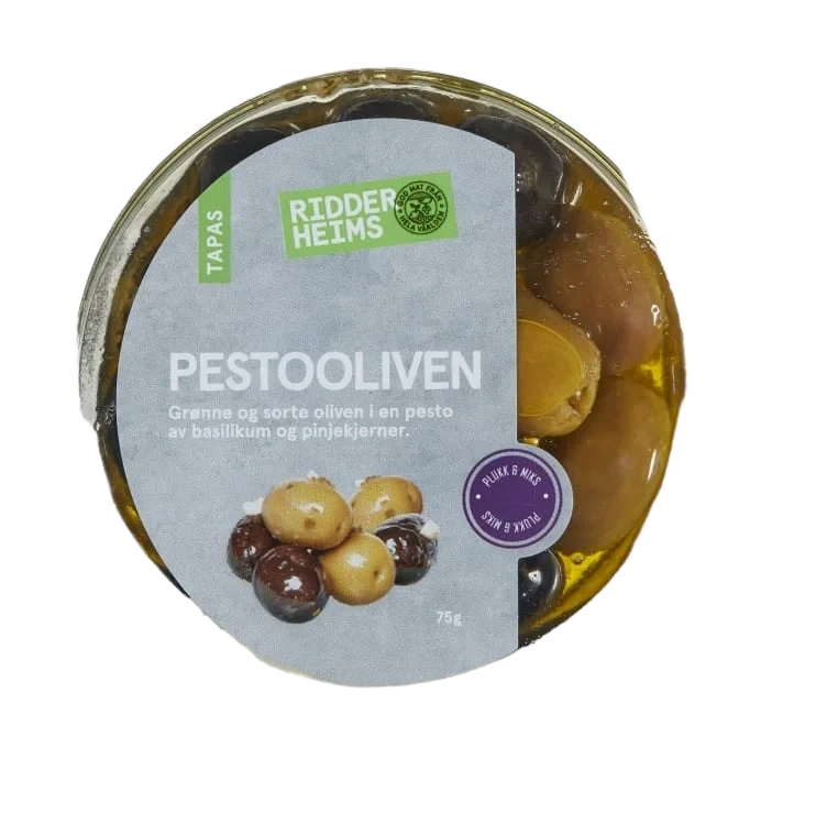 Pestooliven Basilikum 75g Ridderheims
