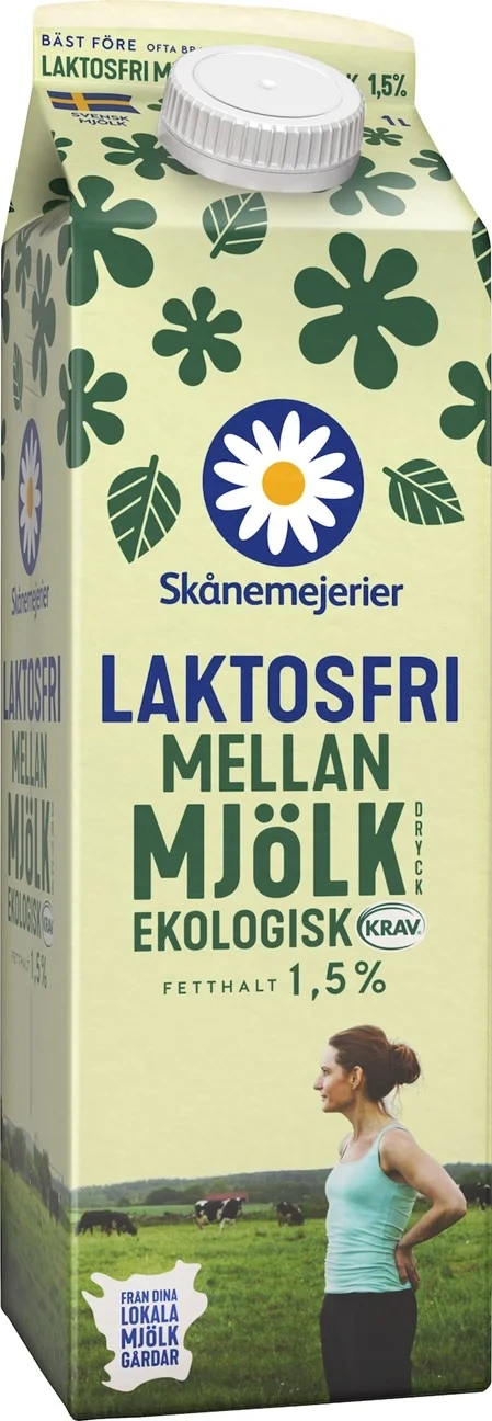 Laktosfri Ekologisk Mellanmjölk