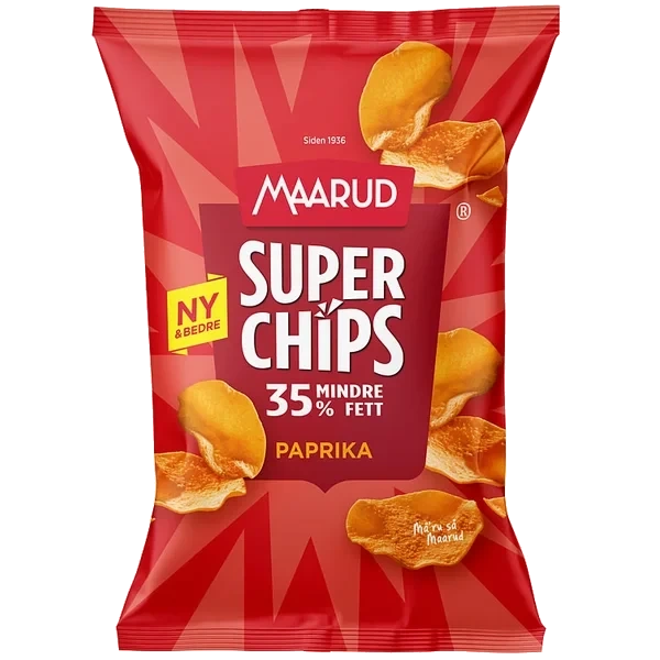 Superchips Paprika 130g Maarud