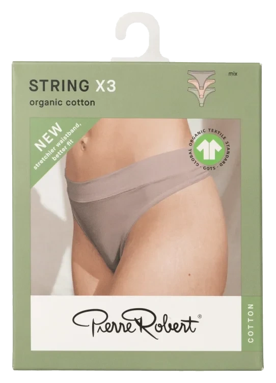 String Cotton Mix M 3stk Pierre Robert