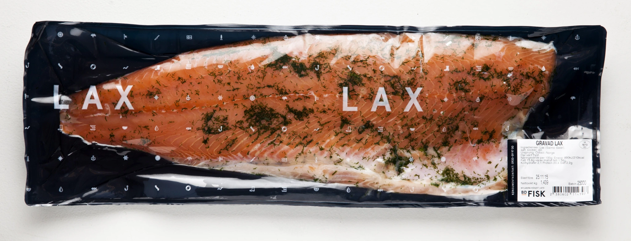 Gravad lax helsida