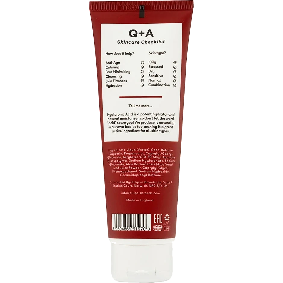 Q+A Hyaluronic Acid Gel Cleanser