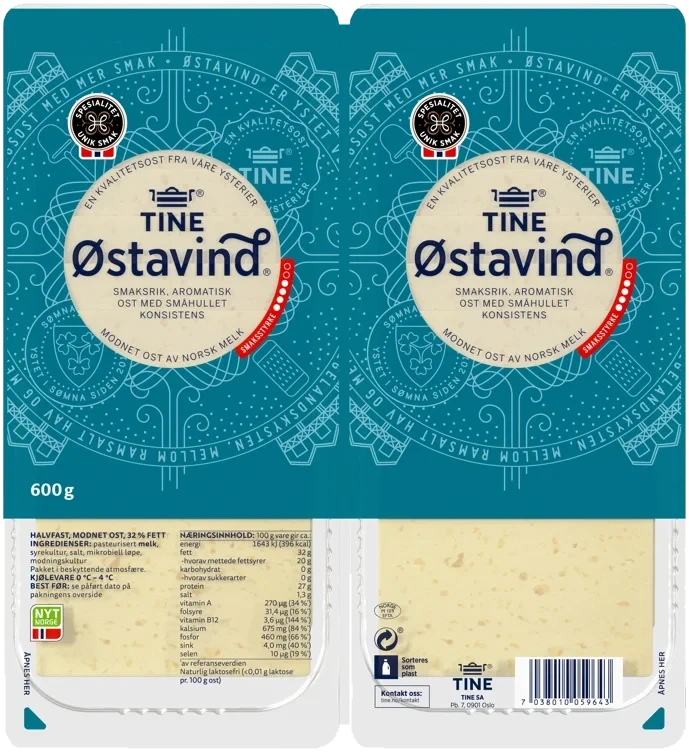 Østavind Hotellbrett 600 G Tine