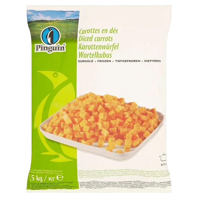 Gulrøtter, ternet 4x2,5kg    t kg