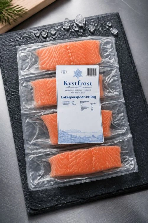 Lakseporsjoner u/Skinn 400g