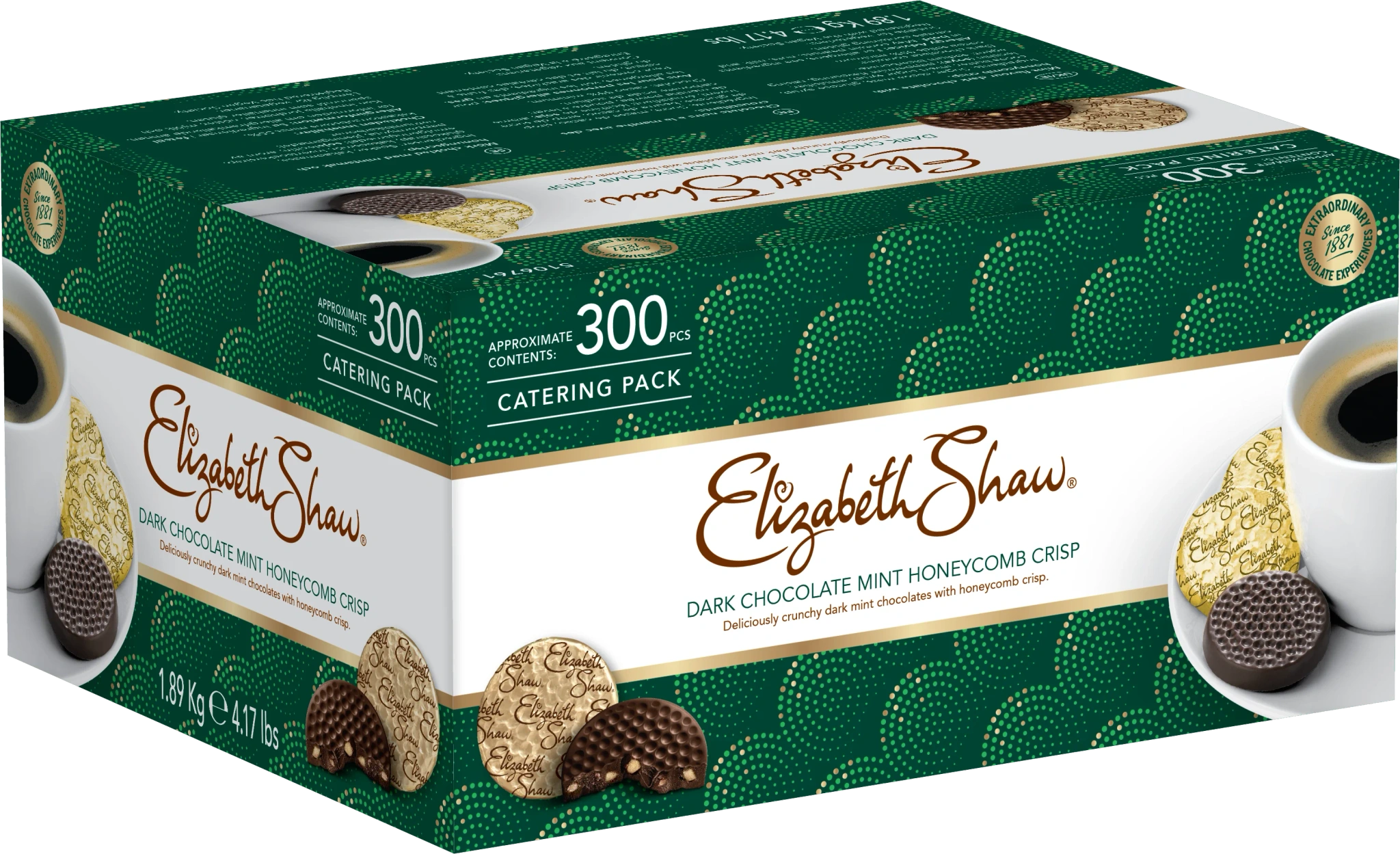 Mintcrispkaka med mörk choklad