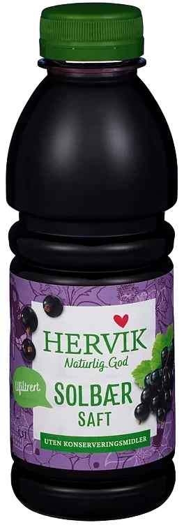 Hervik Solbærsaft 0,5l