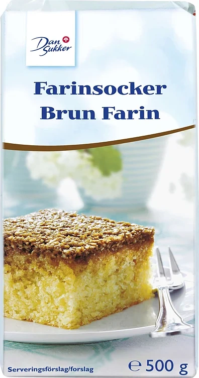 Farin, brun           t 500g