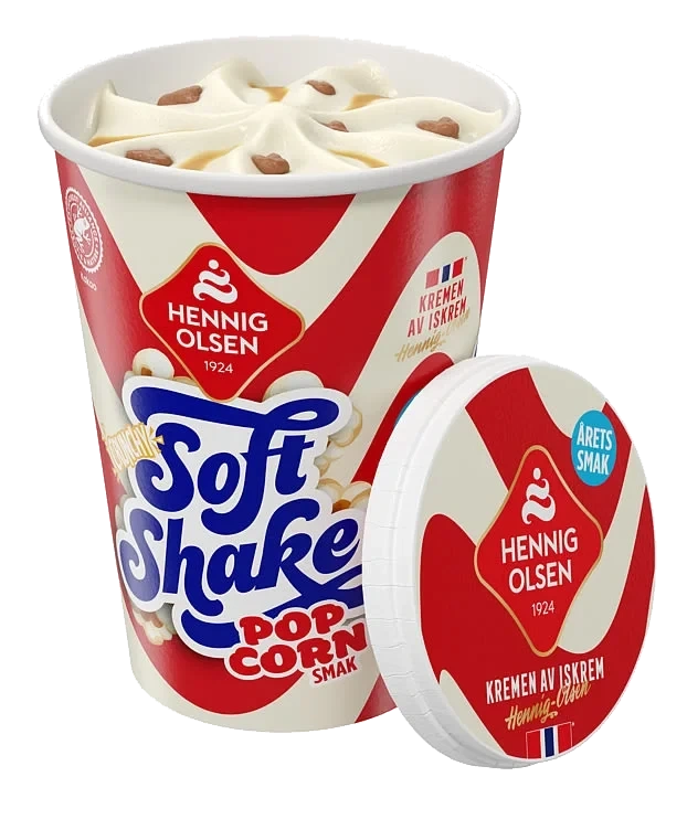 Soft Shake Popcorn 11x210ml Hennig-olsen