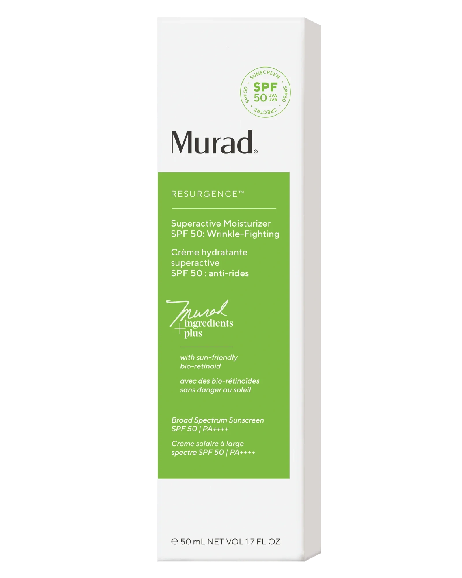 Murad Resurgence Superactive Moisturizer dagkrem SPF50 50 ml