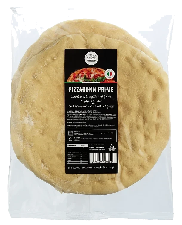 Pizzabunn Prime Ø30cm 230g 3pk Quelli Della