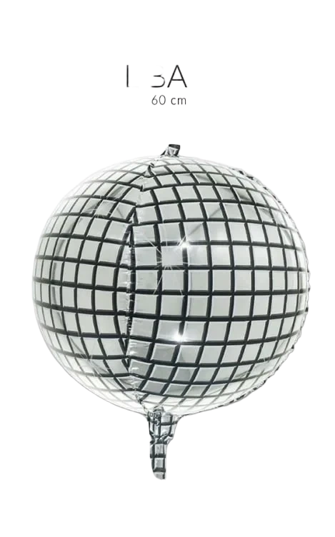 Folieballong 60cm Diskokule