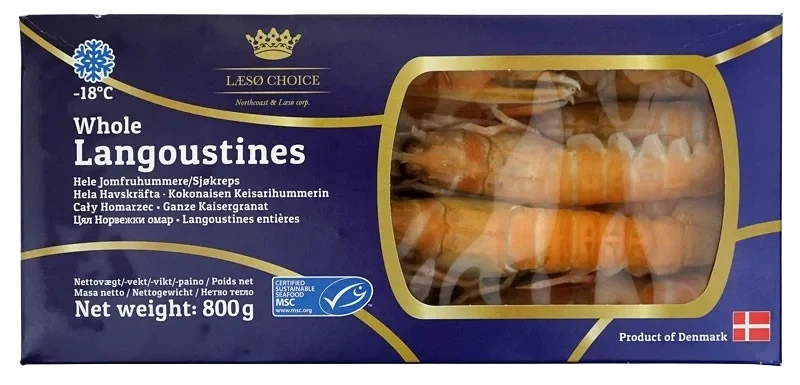 MSC.Norway Lobster  8-12/kg.  6x100