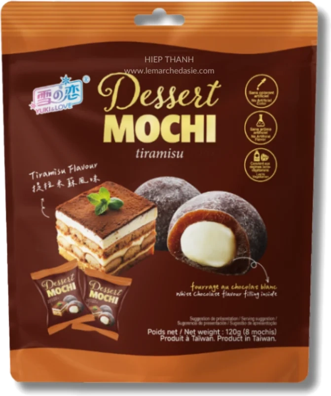 Yuki & Love Mochi Tiramisu Chocolate 120g